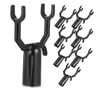 Mikikit 8 Pièces Support d'arbre Naturel Branche d'arbre béquille d'arbre Membre Fruit piquets et Supports pour Jeunes Arbres Soutien à la succursale Garde d'arbre Alliage d'aluminium Noir