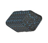 Mikikit 8 pièces Tapis Antivibrations pour Tapis de Course Coussin Caoutchouc Amortissant et Antibruit Protection Sol pour Équipement Fitness Pads Gym Polyvalents