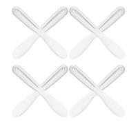 Mikikit 8pièces Spatule Applicatrice de Masque Lot de Outils de Beauté pour Mélange et Application Cuillère Cosmétique Transparente pour Soins Visage et Masques Corporels