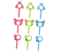 Mikikit 9 Pièces Insect Magnifiers for Cartoon Butterfly Bee Snail Shapes Child Friendly Handheld Microscopes for Nature Exploration Teacher Supplies Preschool and Kindergarten Outdoor