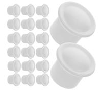 Mikikit 95 Pièces Embouts de Tringle à Rideaux Blancs en Plastique | Capuchons Décoratifs, Installation Facile, Usage Polyvalent, Résistance à L’usure, pour Barre et Fenêtre