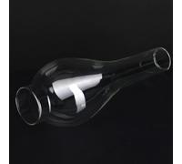 Mikikit Abat-jour en Verre Transparent 5 Cm Diamètre pour Lampe à Pétrole, Cheminée Résistante Haute Température, Couvercle Coupe-vent pour Lampe à Huile, Abat-jour Petit Format