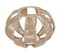 Mikikit Abat-jour Petit Rotin pour Plafonnier Lampe Papier Tressée Éclairage Intérieur Doux Décoration Vintage pour Salon Cuisine Restaurant