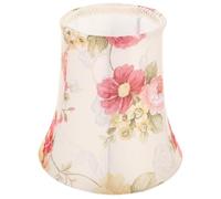 Mikikit Abat-Jour Tissu Lin 15Cm Pour Lampe De Table E27 Léger Facile À Installer Couvre-Lampe Décoration Chambre Salon Bureau