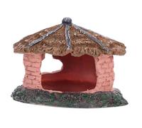 Mikikit Abri Reptile Résine Modèle Cottage Naturel pour Terrarium Grotte Cachette pour Gecko et Scorpion Décoration Pratique pour Boîte Élevage
