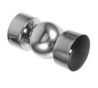 Mikikit Accessoire de Rampe Acier Inoxydable Connecteur de Main pour Remplacement de Main Courbe Unique pour Fixation de Rampe Compatible avec Tubes