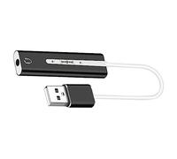 Mikikit Adaptateur Audio USB avec Prise Micro Et Écouteurs pour Ordinateur Portable Connecteur USB pour Pc