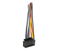 Mikikit Adaptateur de Faisceau Câblage pour Autoradio en Plastique Noir, Connecteur Audio Voiture pour Maintenir L'intégrité Électrique et Améliorer L'expérience Sonore