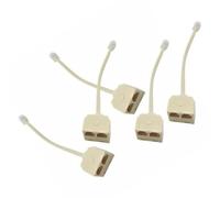 Mikikit Adaptateur de Prise Rj11 5 Pièces, Répartiteur Bidirectionnel 1 vers 2 Téléphones Fixes, Câble 4 Conducteurs, Usage Domestique, Connexion Sonore