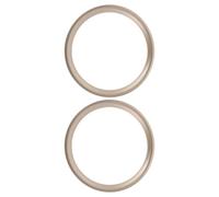 Mikikit Anneaux de Finition pour Haut-parleur 8 Pouces Couleur Dorée 2 Pièces, Cadres Décoratifs en Plastique Robuste pour Tweeter et Caisson de Basses, Kit D’entretoises pour