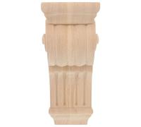 Mikikit Applique Bois Sculpté Corbeau Console d'Angle 6.89X2.95X2.95 Pouces Décoration Murale Européenne Cuisine et Salon