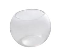 Mikikit Aquarium Rond Bocal Écologique Transparent pour Poissons Décoration Maison et Boutique Terrarium Globe Décoratif