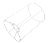 Mikikit Armature Jour Cadre Métal Robuste et Facile à Monter Blanc pour Lampe de Table pour -jour et Douille E27