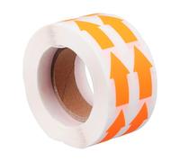 Mikikit Autocollants Fluorescents en Papier Orange 1×3 Cm pour Loisirs Créatifs et École, Étiquettes Adhésives Directionnelles Sûres et Détaillées