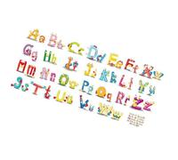 Mikikit Autocollants Lettres Alphabet PVC Adhésifs Décoration Murale Chambre Stickers Muraux Créatifs Faciles à Appliquer Sans Résidu