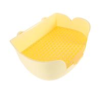 Mikikit Bac à Litière pour Lapin Furet Chinchilla Bac à Litière Angle Séparateur Urine Facile à Nettoyer Installation Simple