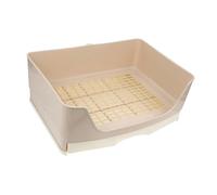 Mikikit Bac à Litière pour pour Petits Animaux Grand Modèle Tiroir Anti-Dérapant Design Solide pour Cochons d'Inde Chinchillas et Hamsters
