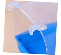 Mikikit Bac de Bain pour Oiseaux Petits Perroquets Portable avec Entonnoir Bleu Accessoire Nettoyage Oiseau Résistant et pour Perruches Couleur Aléatoire Couleur Aléatoire