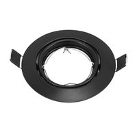 Mikikit Bague de Finition pour Spots Encastrés LED Cadre Luminaire Encastré Robuste Noir Support Plafonnier Adapté la Cuisine et Salon Garniture D’éclairage