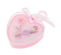 Mikikit Bagues Licorne Réglables Pour Tout-petits Filles, Plastique Léger, Coffret 5 Pièces, Bijoux Fantaisie Colorés Pour Déguisement Et Fête