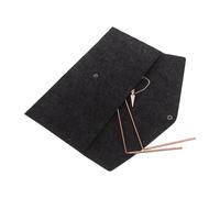 Mikikit Baguette de Sourcier en Laiton 3 Pièces avec Pochette en Feutre pour Chasse aux Fantômes Détection D’Eau Souterraine et Recherche de Trésors Spirituels Légère et Portable