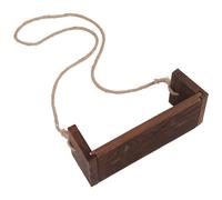 Mikikit Balançoire en Bois pour Nourrisson Siège Ergonomique Confortable Accessoire Photo Bébé Décoration Séance Photo -Né Design Sécurisé et Naturel Couleur Café pour Shooting Bébé