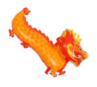 Mikikit Ballon Dragon Chinois Orange Décoratif pour Nouvel An et Fête Printemps Ballon à Suspendre avec Motif Dragon Vivant pour Décoration de Fête et Anniversaire