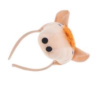 Mikikit bandeau de cheval bandeaux animaux de la ferme bandes de cheveux d'animaux couvre-chef oreilles d'animaux bandeau facial en corne d'oreille d'animal beau couvre-chef coton Beige