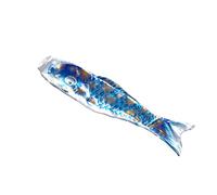 Mikikit Bannière De Carpe Bronzante Bleu Drapeau Poisson Festival Faire La Fête Ornements Suspendus Décoration Pendaison Décor Extérieur Décor Sur Le Thème De L'océan Décor D'aquarium