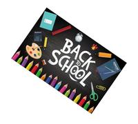 Mikikit Bannière Décorative de Rentrée Scolaire 150x30 Cm en Tissu Résistant aux Déchirures, Couleur Vive Multicolore, Bannière Suspendue pour Décor de Fête Scolaire, Salle de Classe