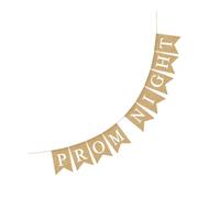 Mikikit Bannière Queue Hirondelle Lin pour Mariage Décoration de Bal Prom Night Guirlande Fanions Fête