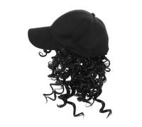 Mikikit Baseball Cap Wig With Natural African Curls For Women Integrated Curly Hair Hat For Travel Sun Protection And Everyday Style