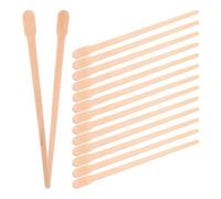 Mikikit Bâtonnets de Cire pour Épilation Nasale en Bois, 300 Pièces, Forme Ovale, Portables et Faciles à Ranger pour Sourcils et Lèvres en Déplacement