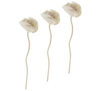 Mikikit Bâtonnets Diffuseurs à Roseaux en Bois 3pcs Forme Fleur Longueur Adaptée Style Simple et Élégant Usage Pratique pour Bibliothèque et Armoire