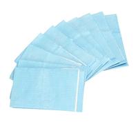 Mikikit Bavoirs Jetables pour Personnes Âgées, 10pcs, Légers et Pliables en Papier, Protection Pratique pour Repas, Design Humain Adapté aux Seniors