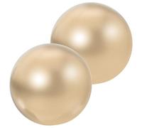 Mikikit Billes en Laiton de Précision Diamètre 33 CM Lot de 2 Boules de Massage Paume Soulagement des Tensions Musculaires Usage Multifonction pour Exercices et Démonstrations