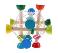 Mikikit Bois à Agripper pour Garçon Fille Balle Éducative Sensorielle Développement Motricité et Coordination Main Œil Sûr et Créatif pour Éveil pour Communication Parent Garçon Fille