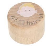 Mikikit Boîte à Cheveux Souvenir Première Coupe de Cheveux pour Bébé Design Adorable en Bois Boîte Mignonne pour Garder Mémoire en Nursery ou Décoration Maison