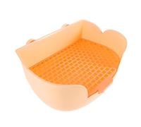 Mikikit Boîte à Litière pour Petits Animaux Bac de Toilette Plastique pour Lapin et Chinchilla Nettoyage Facile et Gestion des Déchets Toilettes Confortables pour Hamster et Autres Animaux
