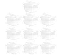 Mikikit Boîte à Reptiles Circulation d'air Adéquate Multiples Aérations en Plastique 10 Pièces du Reptiles pour L'observation et L'élevage des Reptiles et Escargots