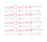 Mikikit Boîte de Charms à Ongles Kawaii Accessoires de Nail Art Perles et Décorations Compartiments pour Créations Uniques et Élégantes