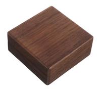 Mikikit Boîte de Collecte en Bois à Couvercle Rabattable 9 Cm pour Médailles Commémoratives, Coffret de Rangement Carré Vert Militaire, Socle Décoratif pour Exposition et Organisation