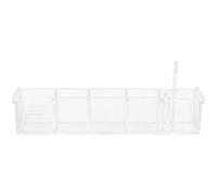 Mikikit Boîte de Filtration pour Aquarium Suspendue en Acrylique, Système sans Pompe, Silencieuse, 5 Compartiments, Adaptée la Purification, Oxygénation et Nettoyage de L’Eau D’Aquarium,