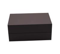 Mikikit Boîte de Rangement Montre PU Cuir Rétro Élégante avec Coussins Amovibles pour Sécurisation et Affichage Organisateur Montre pour Voyage et Maison Cadeau Homme Femme