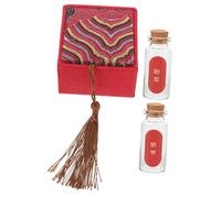 Mikikit Boîte de Recueil du Cordon Ombilical pour Bébé, Flacon de Conservation des Cheveux Fœtaux en Verre et Coton, Étui Élégant pour Présent de Naissance ou Nouvel An