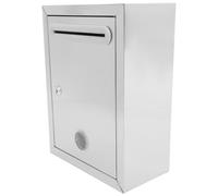 Mikikit Boîte de Suggestion Murale Acier Inoxydable Verrouillable Urne de Sécurisée Boîte de Collecte Avis Publique Installation Facile Milieu Scolaire ou Professionnel