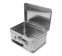 Mikikit Boîte Métallique Vide avec Couvercle et Poignée Boîte de Rangement Vintage Fer pour Bonbons Biscuits Monnaies et Souvenirs Coffret Cadeau Décoratif