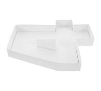 Mikikit Boîte Présent en Carton Forme Chiffre 4, Contenant Multifonction en Carton Résistant, pour Emballage de Présents et Présentation Élégante Lors D'anniversaires