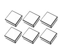 Mikikit Boîtes à Bijoux pour Bagues et Boucles D'oreilles, Set de 6 Petites Boîtes Couvercle, Mousse Intérieure, Format 9x9x3 Cm, Rangement Bijoux, Présent, Matériau Solide, Usage