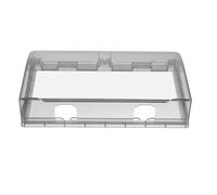 Mikikit Boîtier de Prise Étanche Double Épaisseur Type 86 Adhésif Cache de Prise Électrique Extérieur Noir Salle de Bain Double Position Couvercle Résistant aux Éclaboussures Sécurité